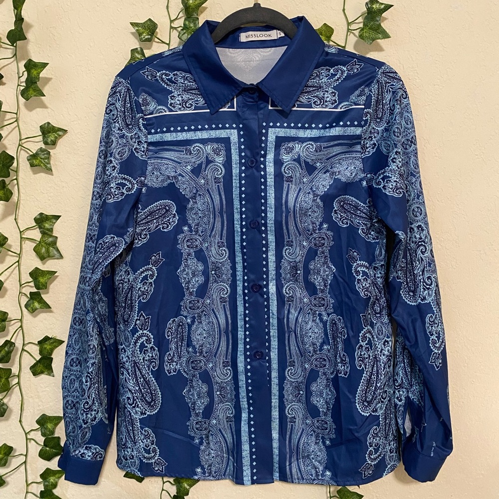 MISSLOOK BUTTON DOWN SHIRT